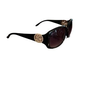 Gucci Black Sunglasses with rhinestones